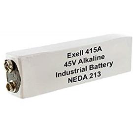 Exell Battery 415A Alkaline 45V Battery NEDA 213 for Barfield TT1000A Test Set PN: 415A