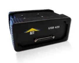Avionics Interface Tech (AIT) Part Number- USB-429-4 Four Channel ARINC 429 Test and Simulation USB Module