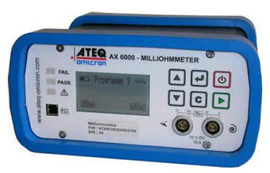 ATEQ  AX 6000 Milliohmmeter - Bonding Tester Kit PN: AX6000 Kit